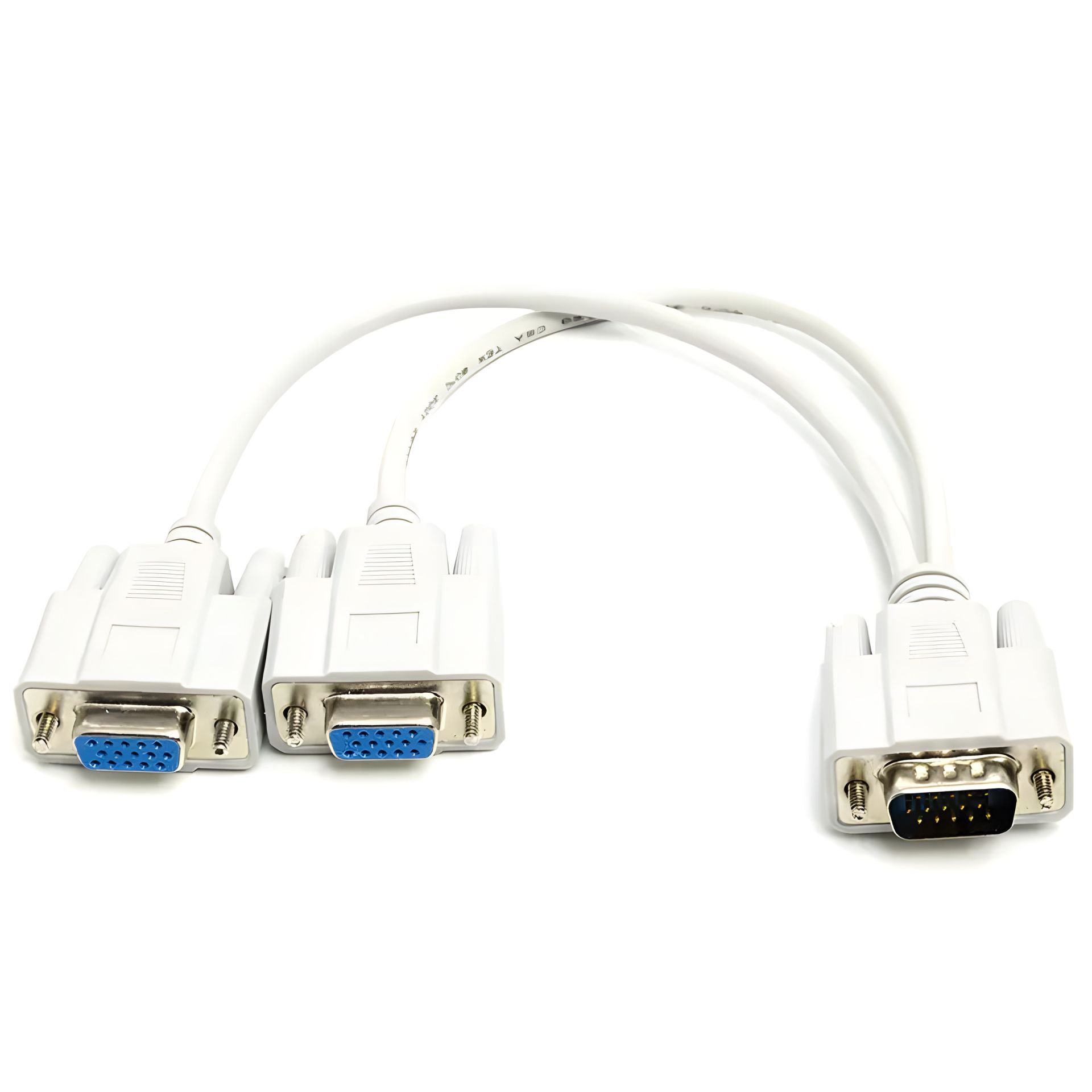 Разветвитель кабеля VGA HD15-M на (2) VGA HD15-F Разветвитель кабеля VGA HD15-M на (2) VGA HD15-F