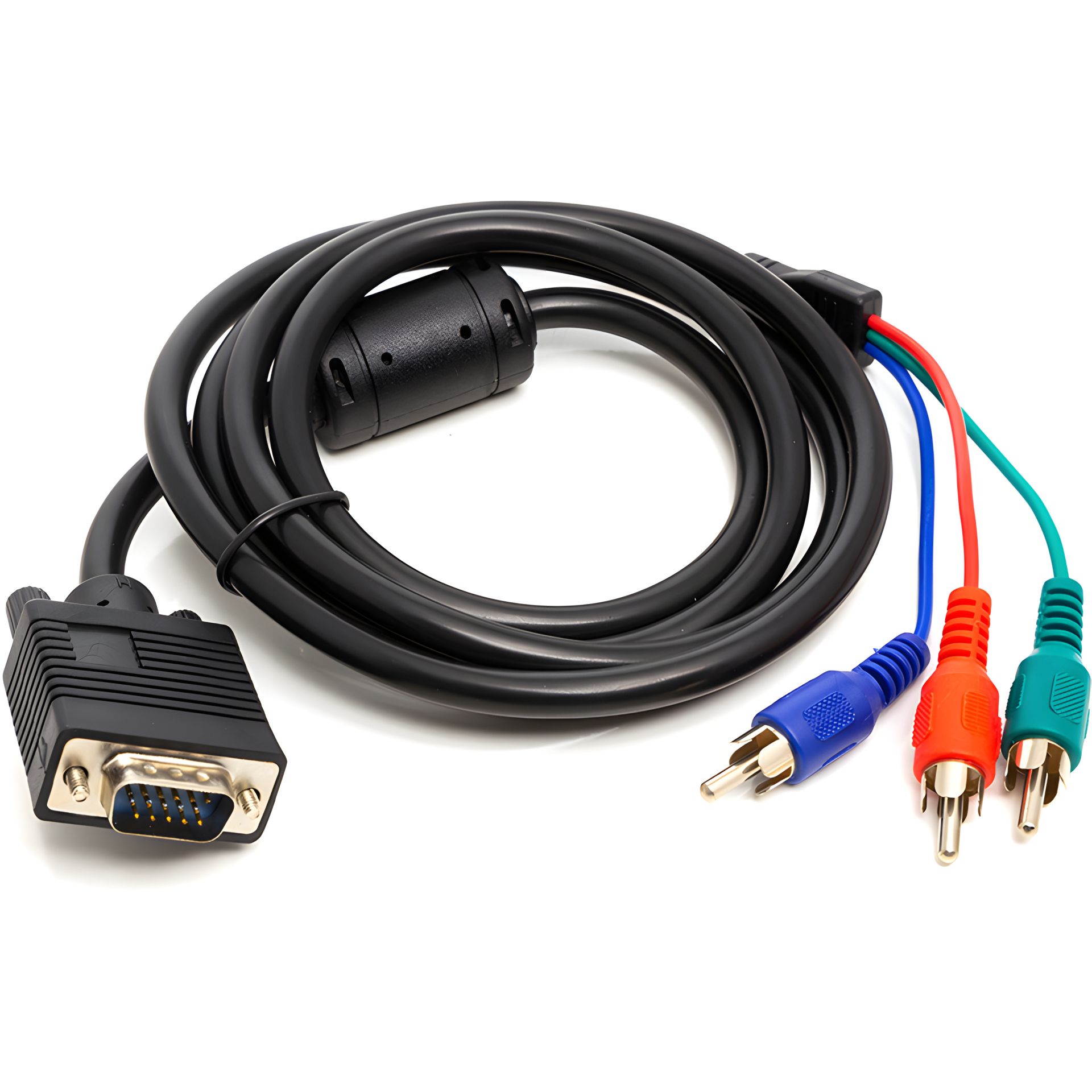 Адаптер VGA to 3 RCA Converter Cable 1080p для HDTV Адаптер VGA to 3 RCA Converter Cable 1080p для HDTV