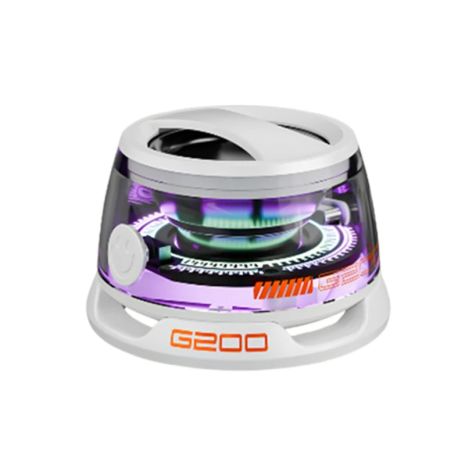 Беспроводная колонка G200 Outdoor Magnetic Bluetooth Speaker Wireless Portable Mini Travel with RGB Color Light and Phone Holder for Ios WHITE-BLACK