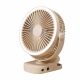 Бездротовий настільний вентилятор D1 з прищіпкою та підсвічуванням білий Бездротовий настільний вентилятор D1 з прищіпкою та підсвічуванням білий