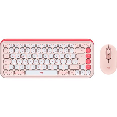 Комплект беспроводной (клавиатура + мышь) Logitech POP Icon Combo Tonal Rose (920-013142) Комплект беспроводной (клавиатура + мышь) Logitech POP Icon Combo Tonal Rose (920-013142)