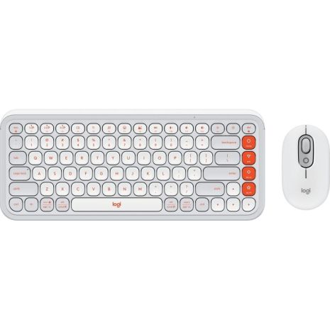 Комплект клавиатура + мышь Logitech POP Icon Combo, Off-White (920-013141)