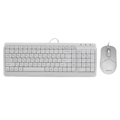Набор клавиатура и мышь A4Tech Fstyler F1512 USB White