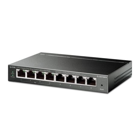 Сетевой коммутатор TP-LINK TL-SG108PE 8xGE/4xPoE 65.2W EasySmart