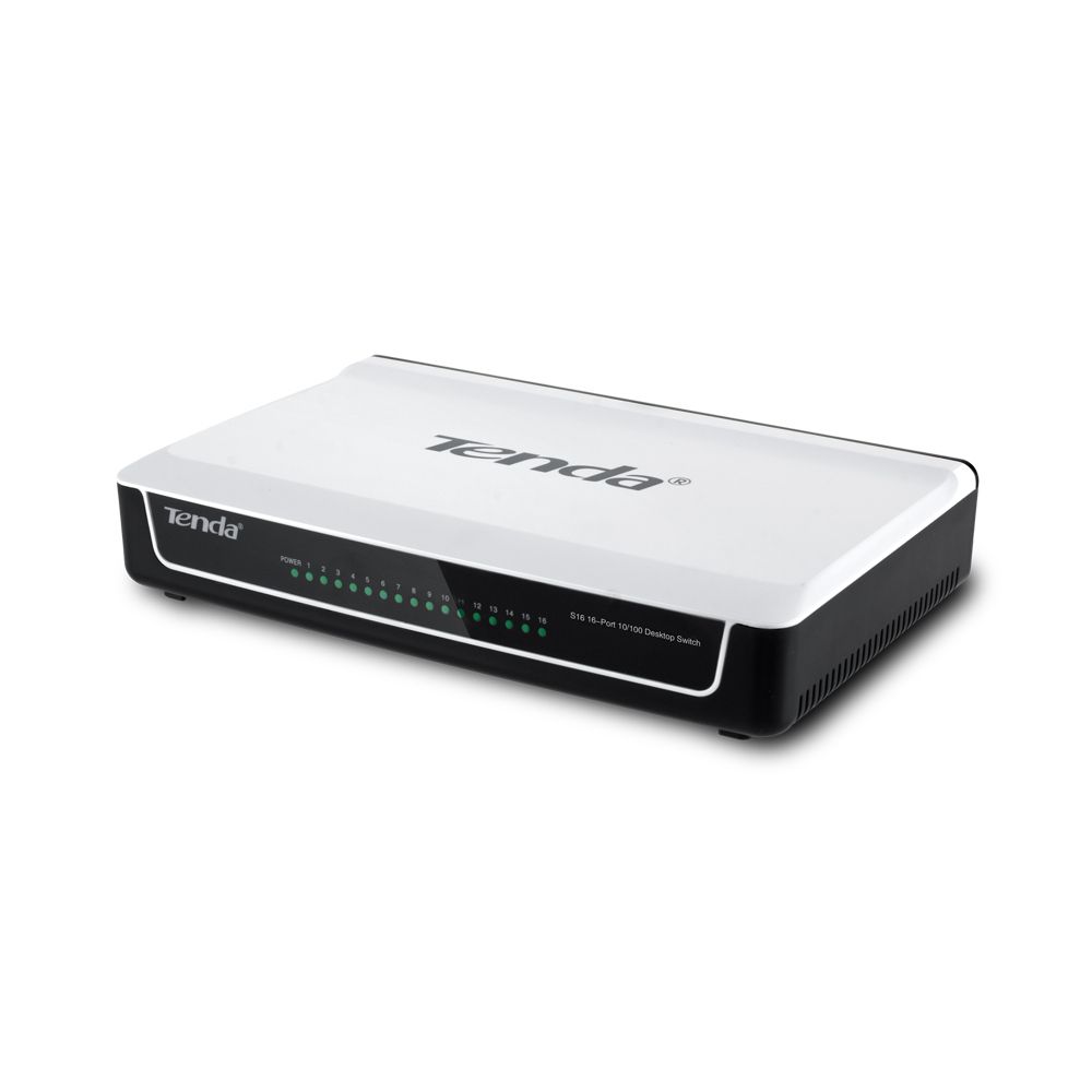Некерований комутатор TENDA S16, 16xFE Некерований комутатор TENDA S16, 16xFE