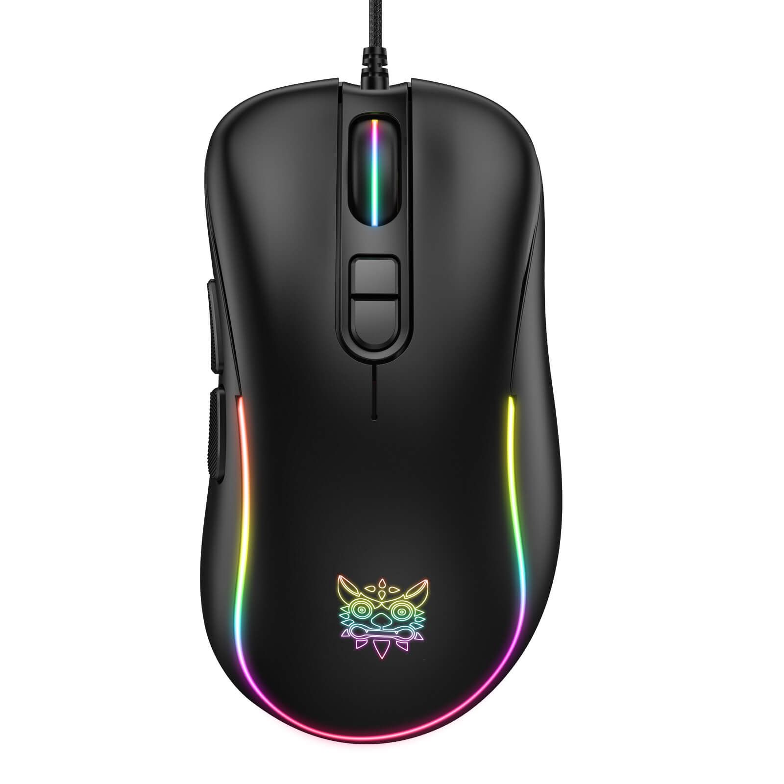 Дротова ігрова миша ONIKUMA CW907, RGB, 1200-7200DPI, USB, 1.5m, black Дротова ігрова миша ONIKUMA CW907, RGB, 1200-7200DPI, USB, 1.5m, black
