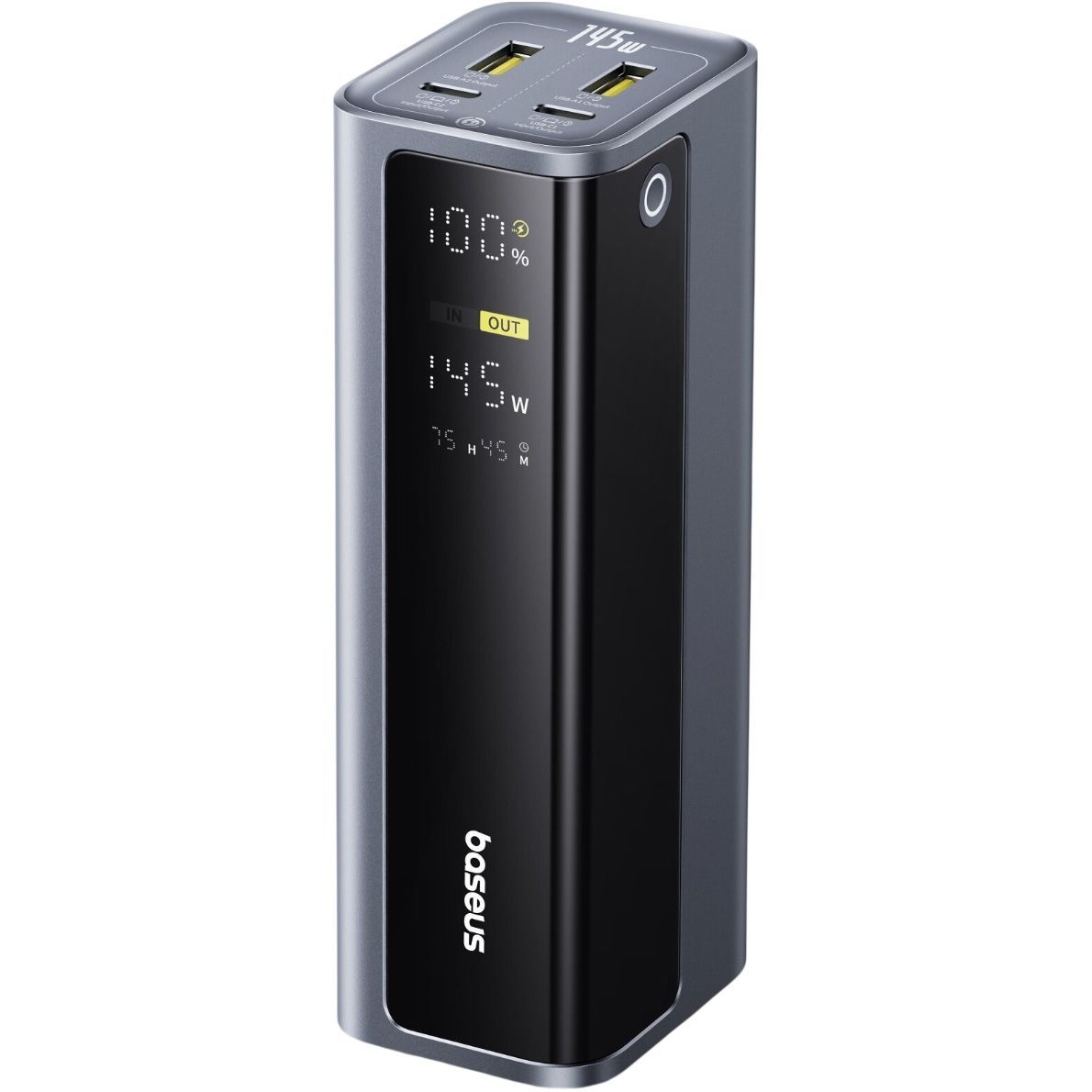 Повербанк Baseus EnerGeek GP12 Power Bank with Digital Display 20 800 mAh 145W Grey P10082109813-00 Повербанк Baseus EnerGeek GP12 Power Bank with Digital Display 20 800 mAh 145W Grey P10082109813-00
