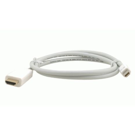 Мультимедийный кабель mini DP to HDMI 1.8m white Мультимедийный кабель mini DP to HDMI 1.8m white