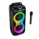 Акустика HOCO Sound outdoor RGB BT speaker with single microphone DS74 |BT5.0, FM/USB/AUX/TF, 40W, 2-3h| black Акустика HOCO Sound outdoor RGB BT speaker with single microphone DS74 |BT5.0, FM/USB/AUX/TF, 40W, 2-3h| black