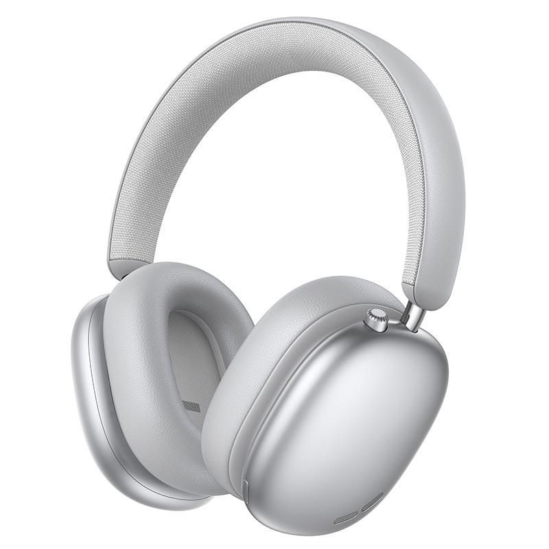Навушники HOCO Triunfo ANC BT headphones W63 (App) |BT5.4/AUX, 38/55h| срібло Навушники HOCO Triunfo ANC BT headphones W63 (App) |BT5.4/AUX, 38/55h| срібло