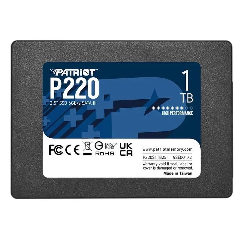 Patriot P220 SSD 1TB 2.5" 7mm SATAIII Patriot P220 SSD 1TB 2.5" 7mm SATAIII