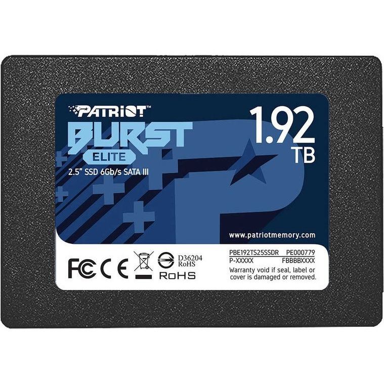 SSD Patriot Burst Elite 1920GB 2.5" 7mm SATAIII TLC 3D SSD Patriot Burst Elite 1920GB 2.5" 7mm SATAIII TLC 3D