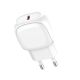 Сетевое зарядное устройство Ldnio A1206C с Type-C PD 27W, белое, + кабель Type-С to Lightning