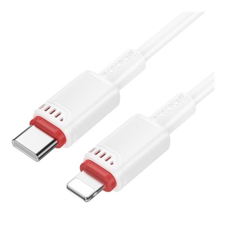 USB-кабель Borofone BX110 PD27W Type-C to Lightning, белый