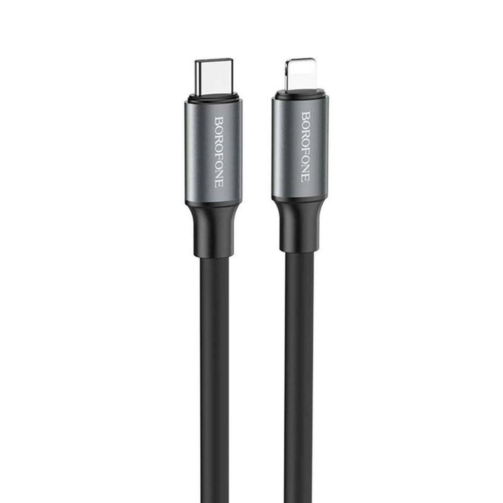 Кабель Borofone BX82 Type-C на Lightning PD 1м чорний Кабель Borofone BX82 Type-C на Lightning PD 1м чорний