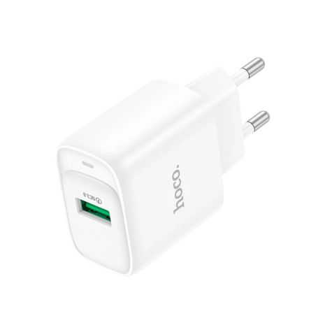 Сетевое зарядное устройство Hoco C140A 1USB QC 18W, белое