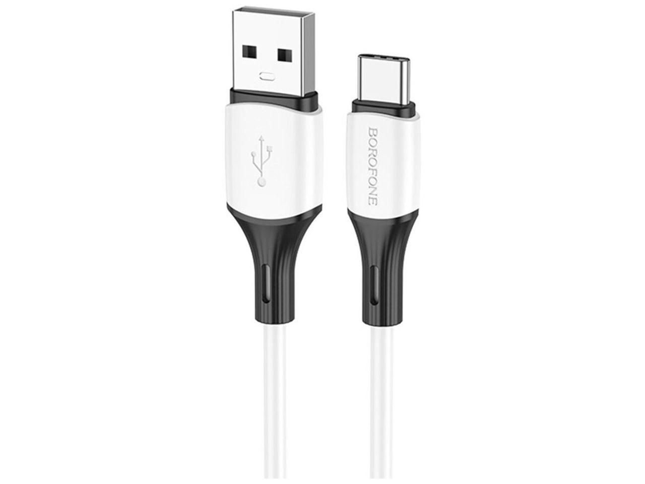 Кабель Borofone BX79 USB to Type-C 3A 1m білий Кабель Borofone BX79 USB to Type-C 3A 1m білий