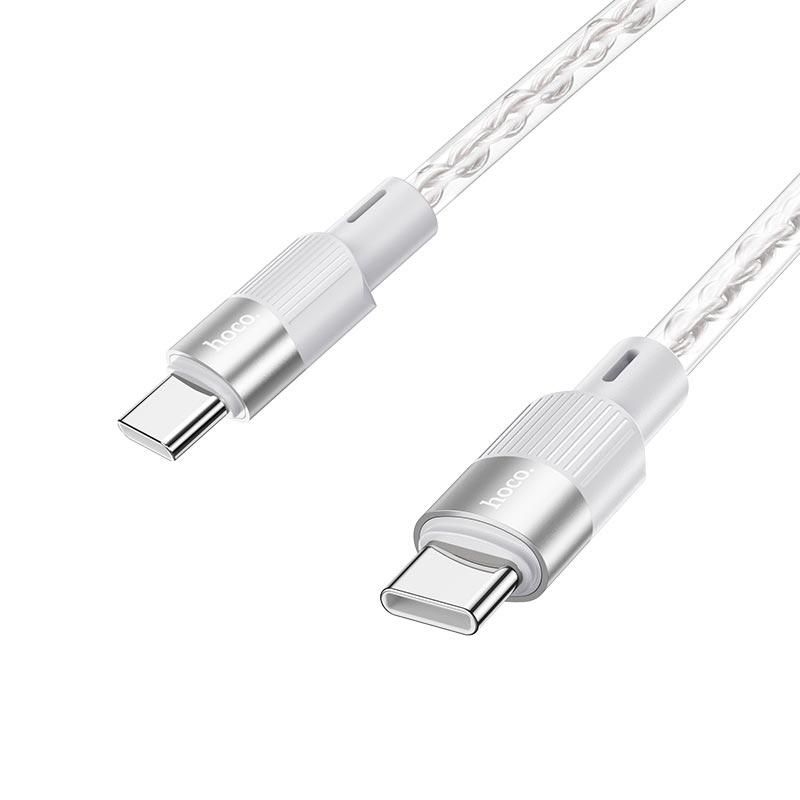 Сірий USB кабель HOCO X99 Type-C - Type-C 60W Сірий USB кабель HOCO X99 Type-C - Type-C 60W