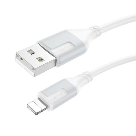 Кабель USB Borofone BX101 Creator Lightning 2.4A, Белый