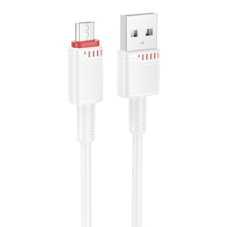 USB кабель Borofone BX110 Micro 2.4A белый