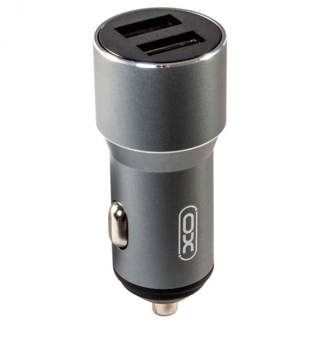 Автомобільний зарядний пристрій XO-CC30 Dual USB Grey Автомобільний зарядний пристрій XO-CC30 Dual USB Grey