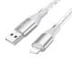 Кабель Borofone BX96 USB to Lightning 1m серый Кабель Borofone BX96 USB to Lightning 1m серый