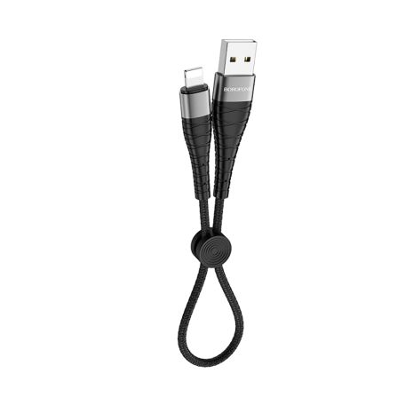 Кабель Borofone BX32 USB to Lightning 0.25m черный Кабель Borofone BX32 USB to Lightning 0.25m черный