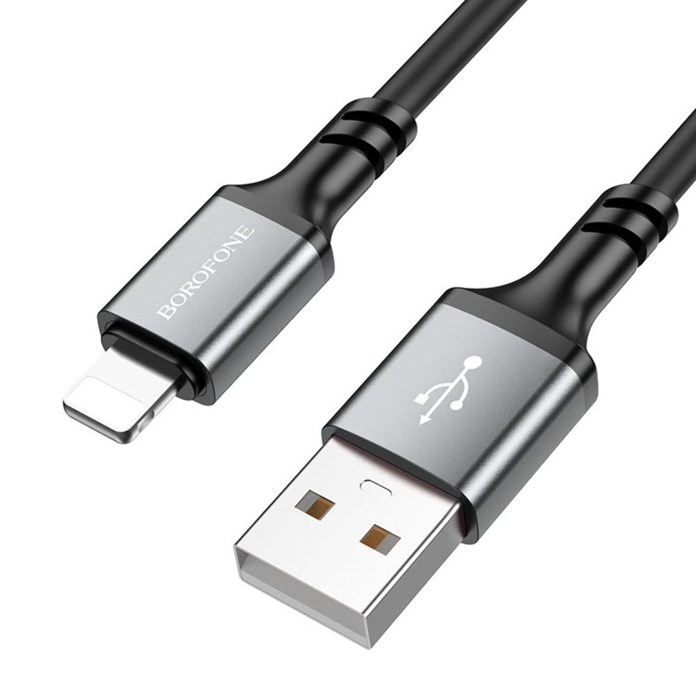 Кабель Borofone BX83 USB to Lightning 1м черного цвета Кабель Borofone BX83 USB to Lightning 1м черного цвета