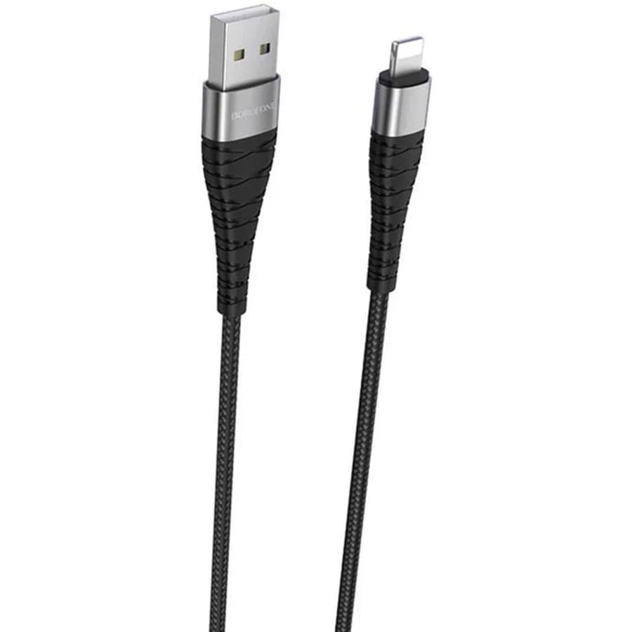 Чёрный кабель Borofone BX32 USB to Lightning 1m Чёрный кабель Borofone BX32 USB to Lightning 1m