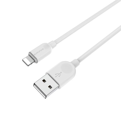 Кабель Borofone BX14 USB to Lightning 2m белый Кабель Borofone BX14 USB to Lightning 2m белый