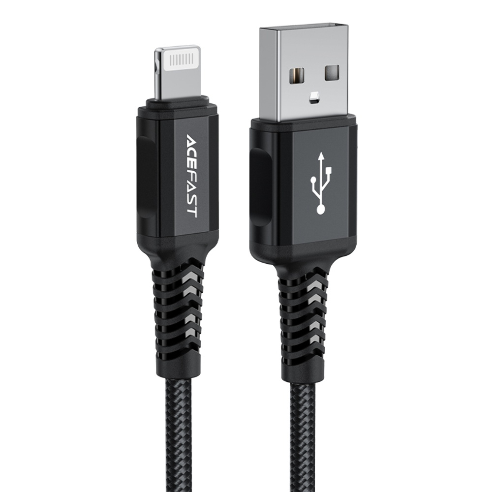 Кабель Acefast C4-02 USB to Lightning 1.8м чорний Кабель Acefast C4-02 USB to Lightning 1.8м чорний
