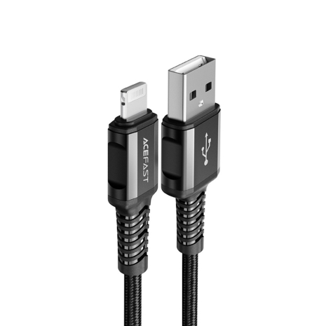 Кабель Acefast C1-02 USB to Lightning 1.2m черный Кабель Acefast C1-02 USB to Lightning 1.2m черный