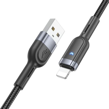 Кабель Hoco U117 USB to Lightning 1.2m черный