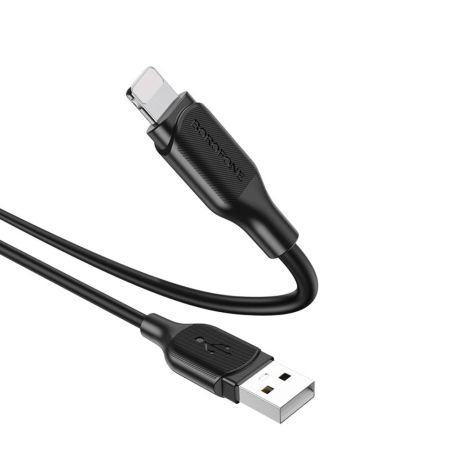Черный кабель Borofone BX42 USB to Lightning 1m