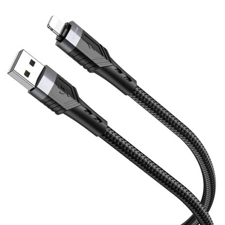 Кабель Borofone BU35 USB to Lightning 1.2m черный Кабель Borofone BU35 USB to Lightning 1.2m черный