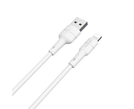 Кабель Borofone BX30 USB to Lightning 1m белый Кабель Borofone BX30 USB to Lightning 1m белый