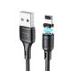 Магнитный USB кабель HOCO X52 - Lightning (1М) черный Магнитный USB кабель HOCO X52 - Lightning (1М) черный