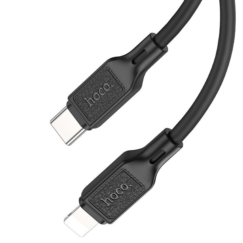 Кабель USB HOCO X90 Type-C - Lightning чорного кольору Кабель USB HOCO X90 Type-C - Lightning чорного кольору