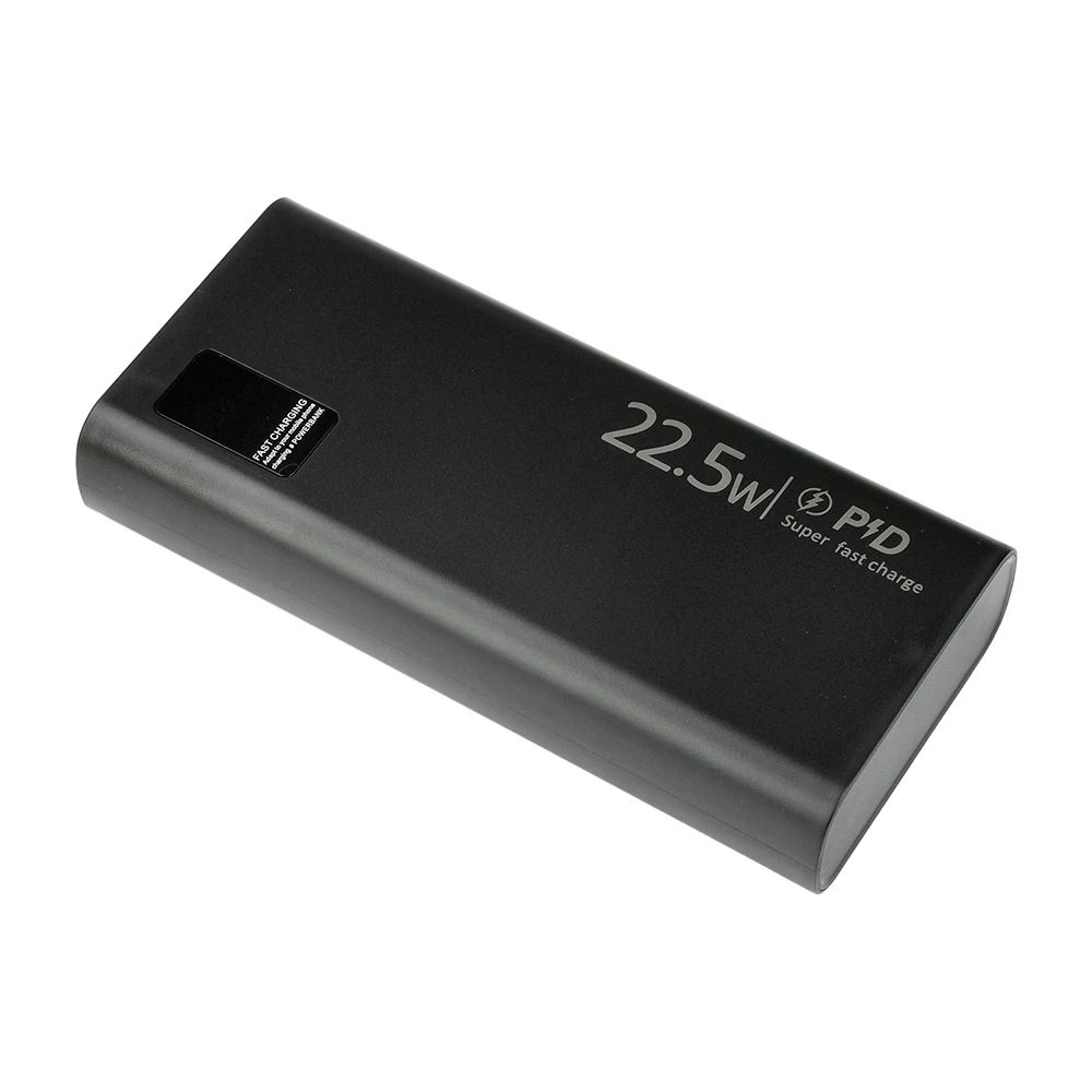Корпус повербанка DIY Pro под пайку АКБ 2x1260110 до 20000mAh PD 22.5W Type-C, MicroUS, USB-A Black Корпус повербанка DIY Pro под пайку АКБ 2x1260110 до 20000mAh PD 22.5W Type-C, MicroUS, USB-A Black