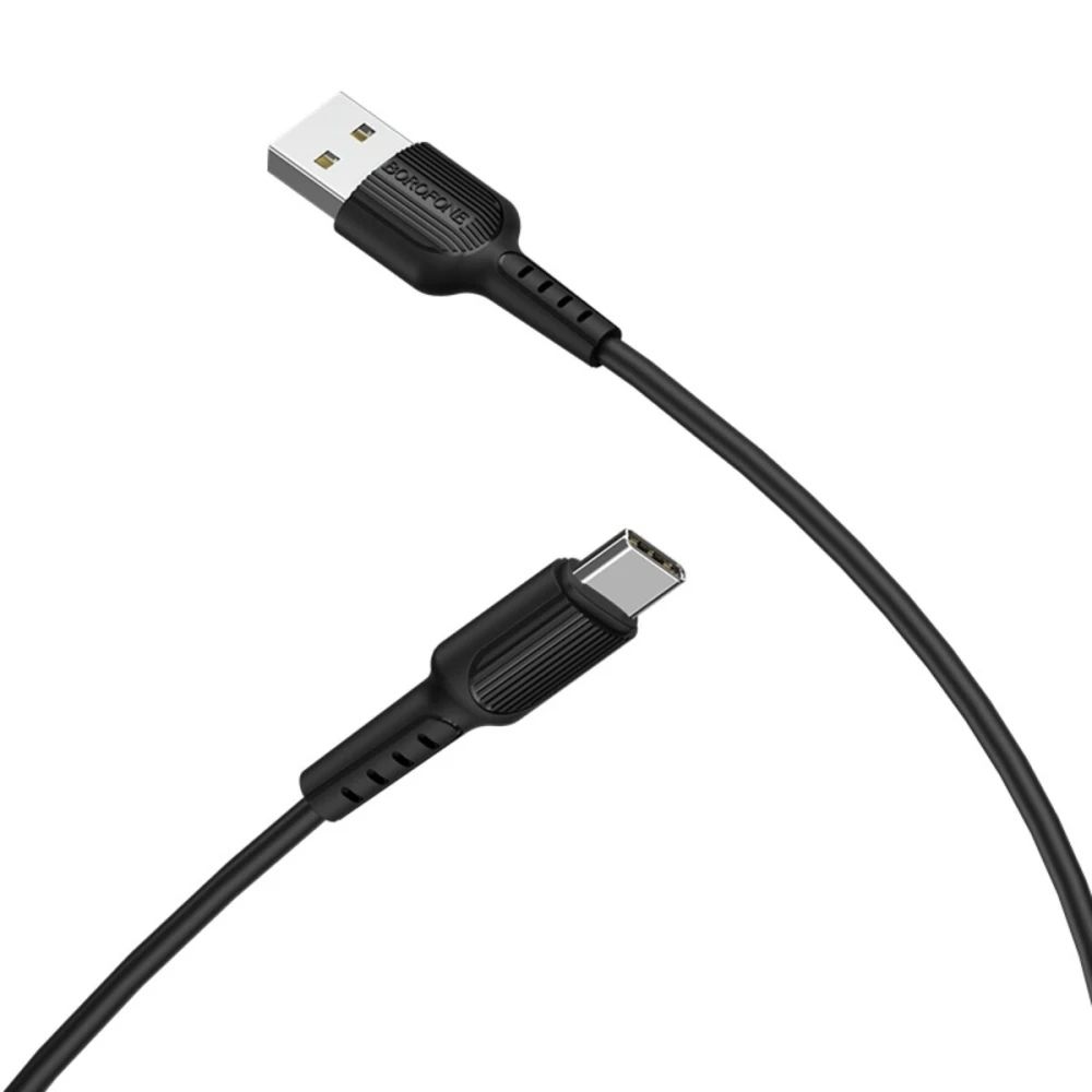 Кабель Borofone BX16 USB to Type-C 1m черного цвета Кабель Borofone BX16 USB to Type-C 1m черного цвета