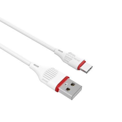 Кабель Borofone BX17 USB to Type-C 1m белый (1 метр)