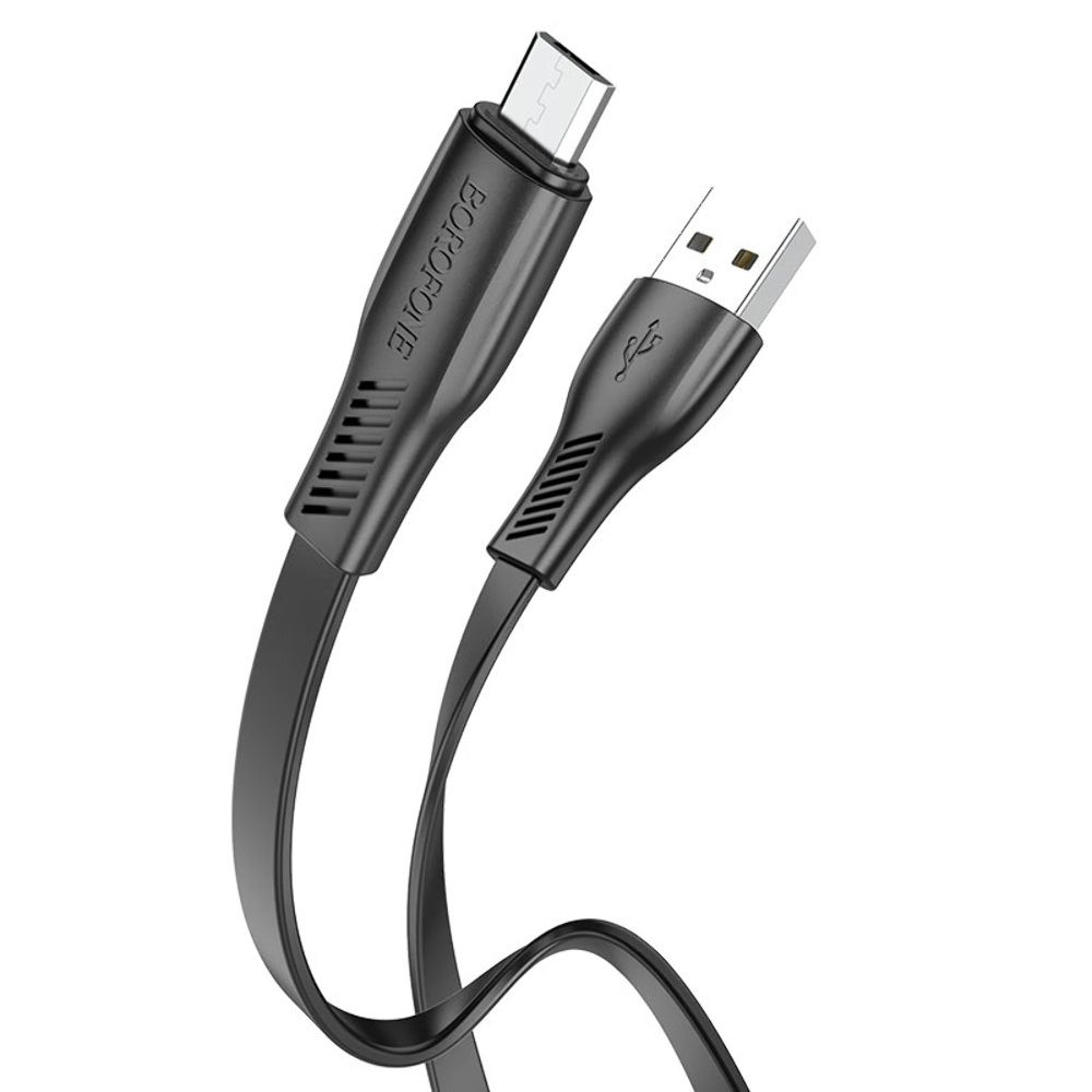 Кабель Borofone BX85 USB to MicroUSB 1m черный Кабель Borofone BX85 USB to MicroUSB 1m черный