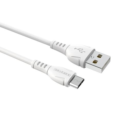 Кабель Borofone BX51 USB на MicroUSB 1м белый