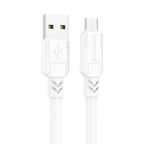 Кабель Borofone BX81 USB to MicroUSB 1m белый Кабель Borofone BX81 USB to MicroUSB 1m белый