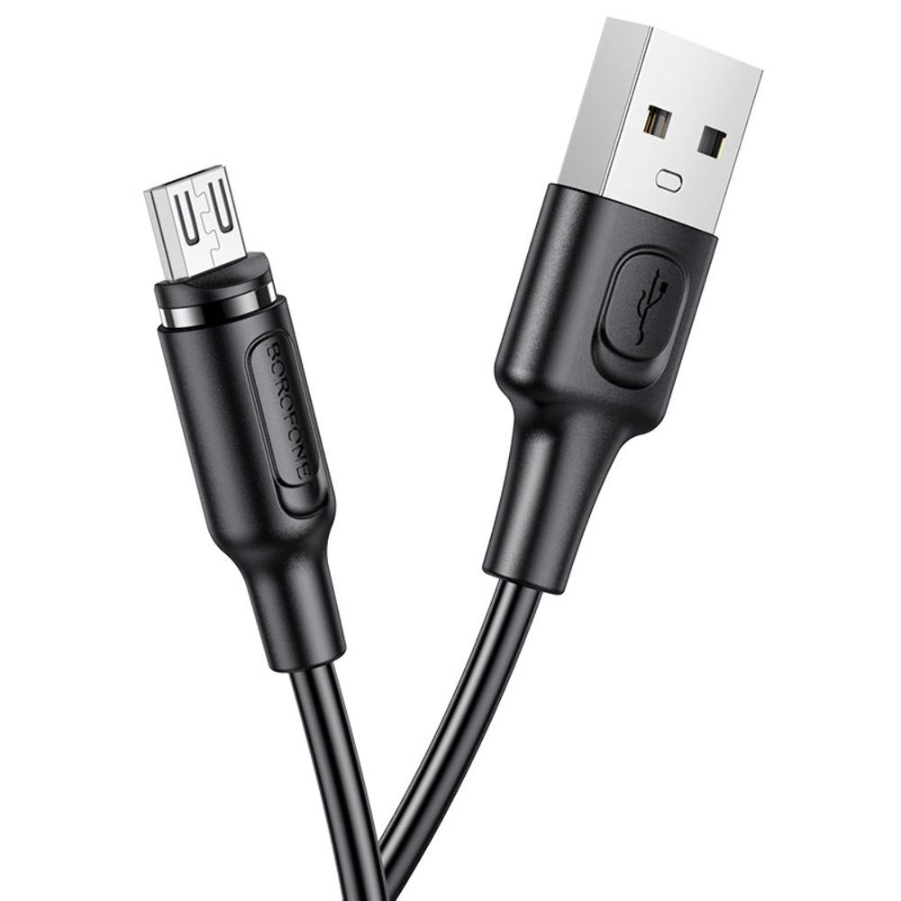 Кабель Borofone BX41 USB to MicroUSB 1m магнитный черный Кабель Borofone BX41 USB to MicroUSB 1m магнитный черный