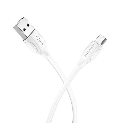 Кабель Borofone BX19 USB to MicroUSB 1m белый