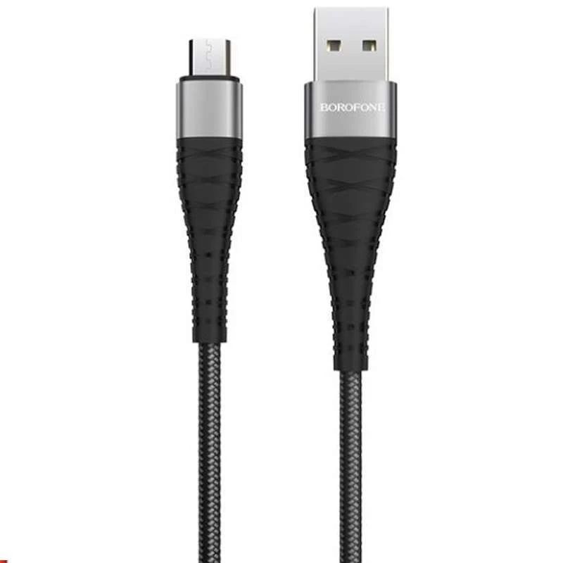 Кабель Borofone BX32 USB to MicroUSB 1m черный Кабель Borofone BX32 USB to MicroUSB 1m черный