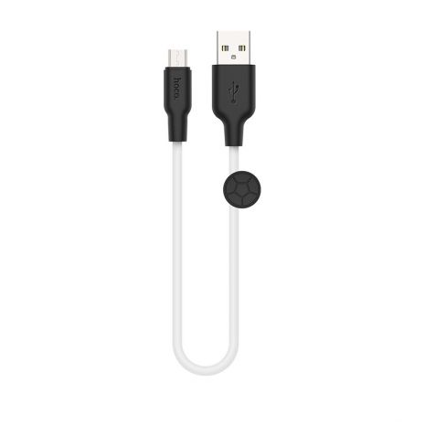 USB Кабель HOCO X21 Plus 0.25 USB - MicroUSB (0.25М) черно-белого цвета