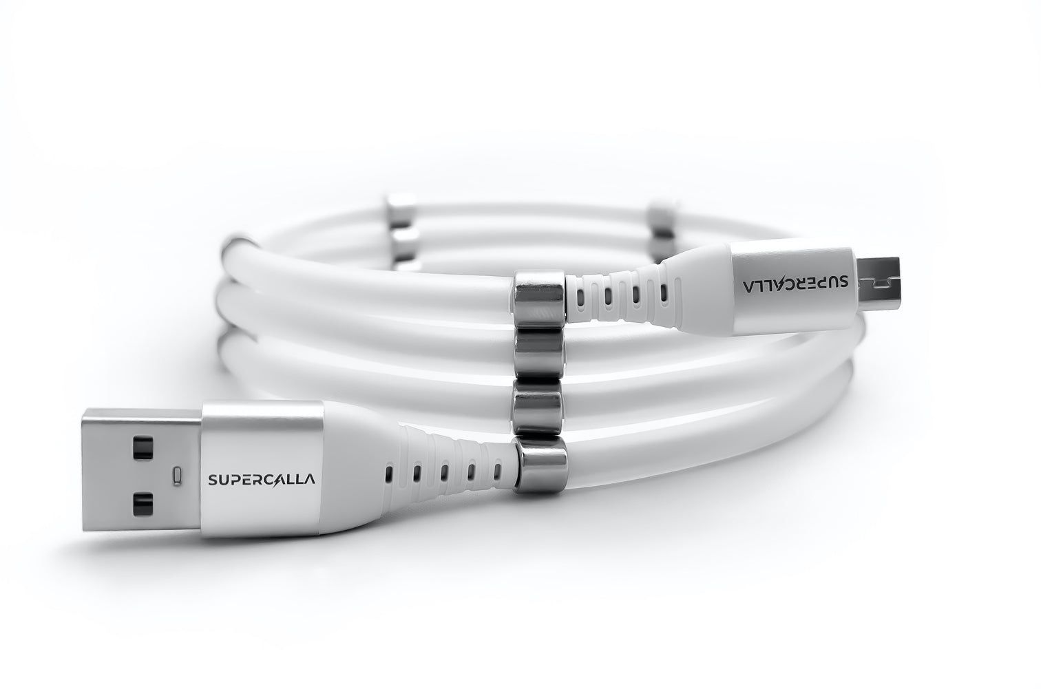 USB кабель магнитный Supercalla Micro 1m белый USB кабель магнитный Supercalla Micro 1m белый