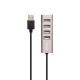 USB Hub Hoco HB1 Line Machine 4USB Стальной